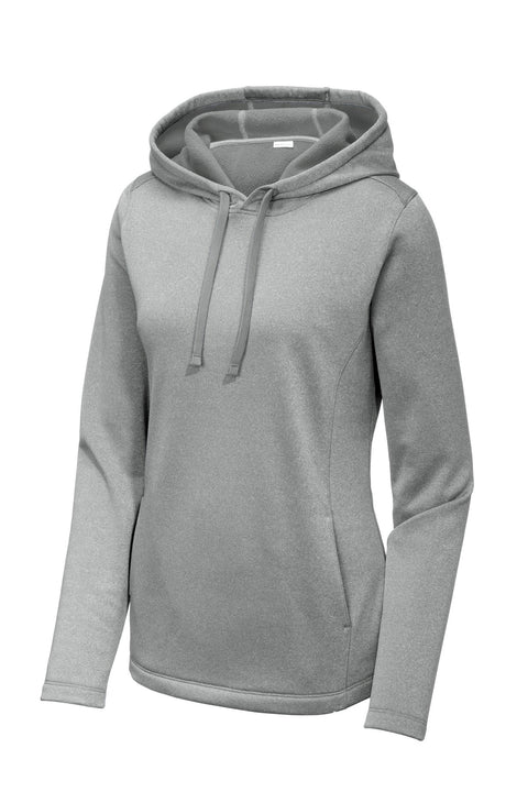 Sport-Tek LST264 Women's PosiCharge  Sport-Wick  Heather Fleece Hooded Pullover