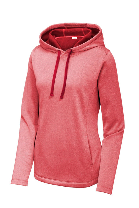 Sport-Tek LST264 Women's PosiCharge  Sport-Wick  Heather Fleece Hooded Pullover