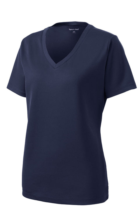 Sport-Tek LST340 Women's PosiCharge RacerMesh V-Neck Tee
