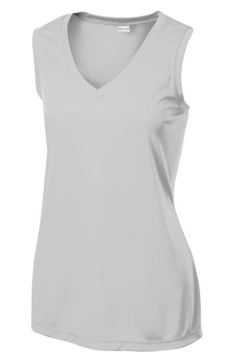 Sport-Tek LST352 Women's Sleeveless PosiCharge Competitor V-Neck Tee