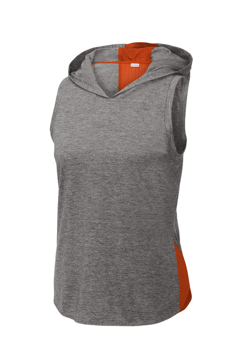 Sport-Tek LST410 Women's PosiCharge  Tri-Blend Wicking Draft Hoodie Tank