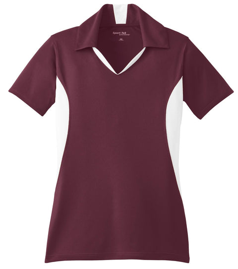 Sport-Tek LST655 Women's Side Blocked Micropique Sport-Wick Polo