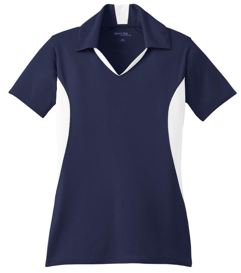 Sport-Tek LST655 Women's Side Blocked Micropique Sport-Wick Polo