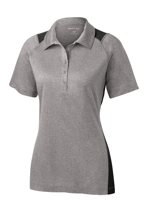 Sport-Tek LST665 Women's Heather Colorblock Contender Polo