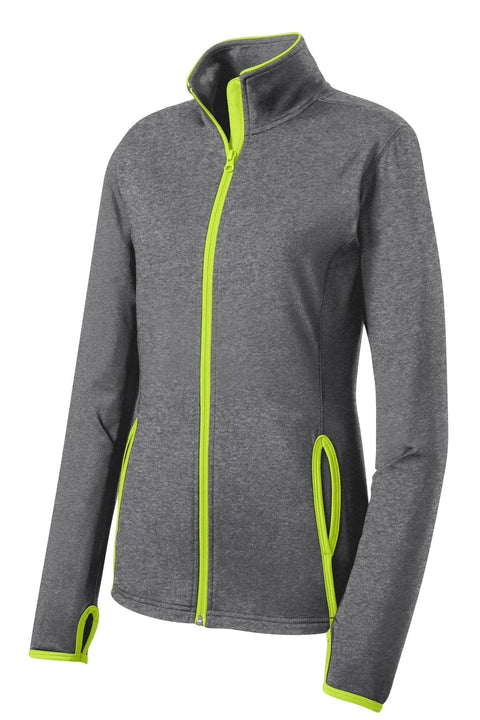 Sport-Tek LST853 Women's Sport-Wick Stretch Contrast Full-Zip Jacket