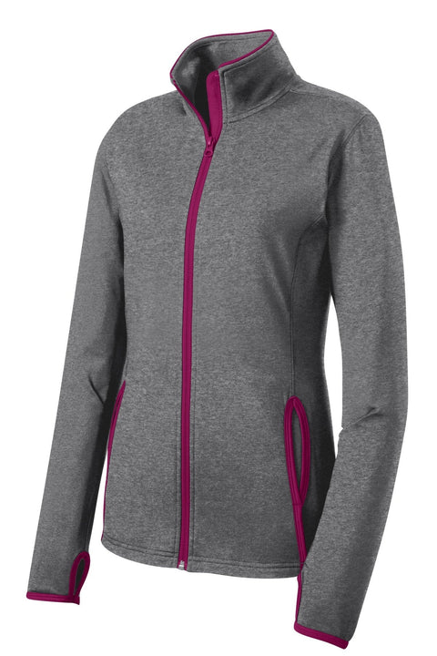 Sport-Tek LST853 Women's Sport-Wick Stretch Contrast Full-Zip Jacket