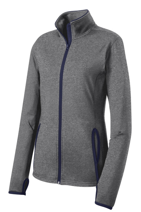 Sport-Tek LST853 Women's Sport-Wick Stretch Contrast Full-Zip Jacket
