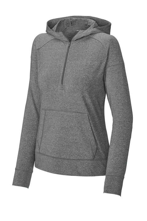 Sport-Tek LST856 Women's Sport-Wick Stretch 1/2-Zip Hoodie
