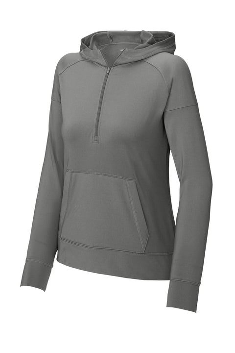 Sport-Tek LST856 Women's Sport-Wick Stretch 1/2-Zip Hoodie