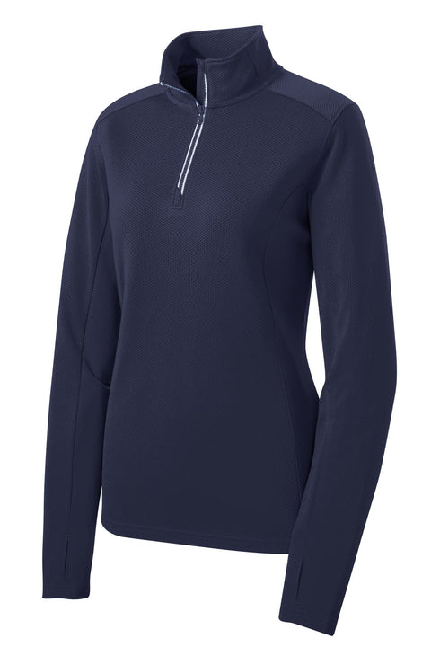 Sport-Tek LST860 Women's Sport-Wick Textured 1/4-Zip Pullover