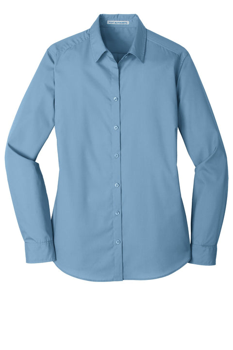 Port Authority LW100 Women's Long Sleeve Carefree Poplin Shirt