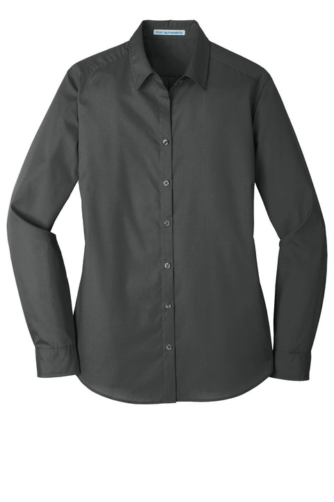 Port Authority LW100 Women's Long Sleeve Carefree Poplin Shirt
