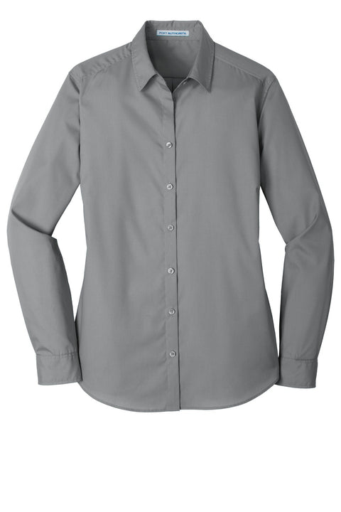 Port Authority LW100 Women's Long Sleeve Carefree Poplin Shirt