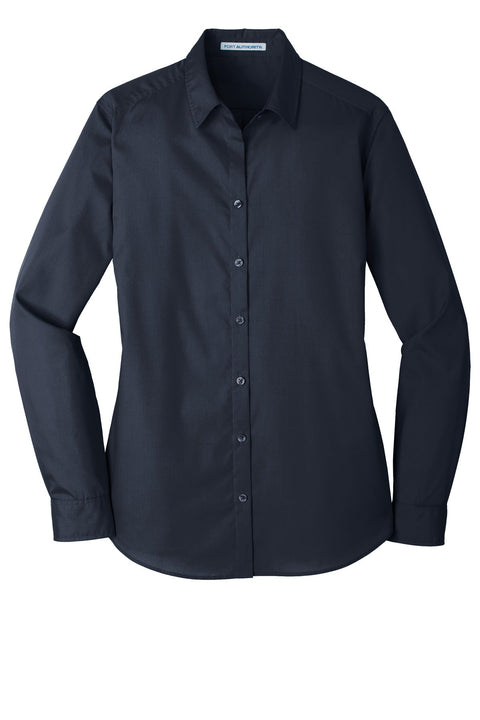 Port Authority LW100 Women's Long Sleeve Carefree Poplin Shirt