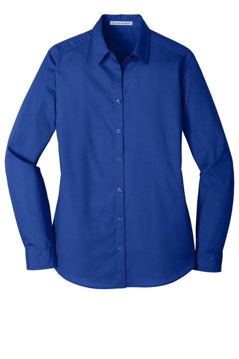 Port Authority LW100 Women's Long Sleeve Carefree Poplin Shirt