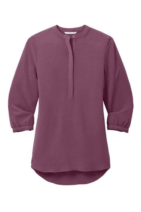 Port Authority LW713 Women's 3/4-Sleeve Textured Crepe Tunic