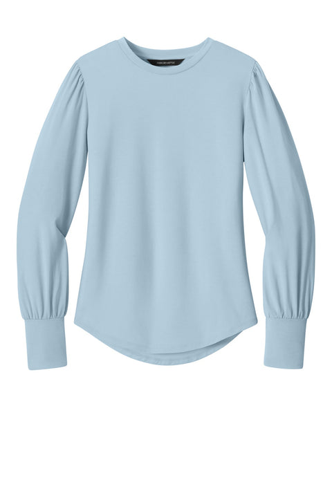 Mercer+Mettle MM1019 Women's Stretch Jersey Long Sleeve Blouson Top