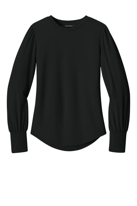 Mercer+Mettle MM1019 Women's Stretch Jersey Long Sleeve Blouson Top