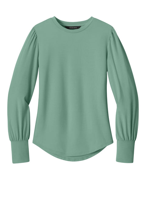 Mercer+Mettle MM1019 Women's Stretch Jersey Long Sleeve Blouson Top