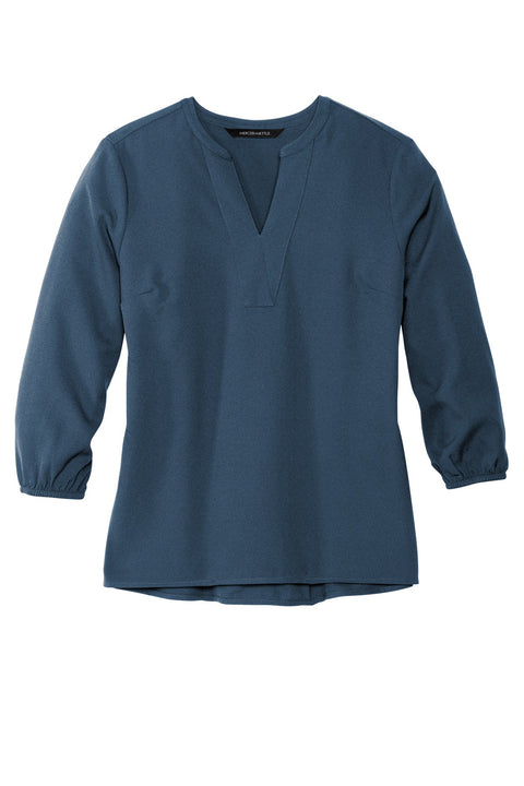 Mercer+Mettle MM2011 Women's Stretch Crepe 3/4-Sleeve Blouse