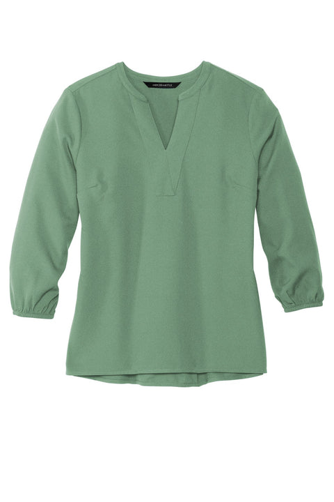 Mercer+Mettle MM2011 Women's Stretch Crepe 3/4-Sleeve Blouse