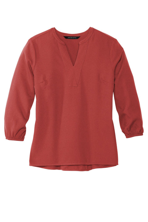 Mercer+Mettle MM2011 Women's Stretch Crepe 3/4-Sleeve Blouse