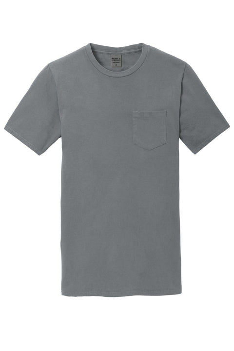Port & Co PC099P Beach Wash Garment-Dyed Pocket Tee
