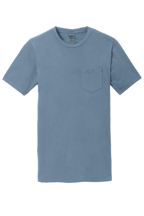 Port & Co PC099P Beach Wash Garment-Dyed Pocket Tee