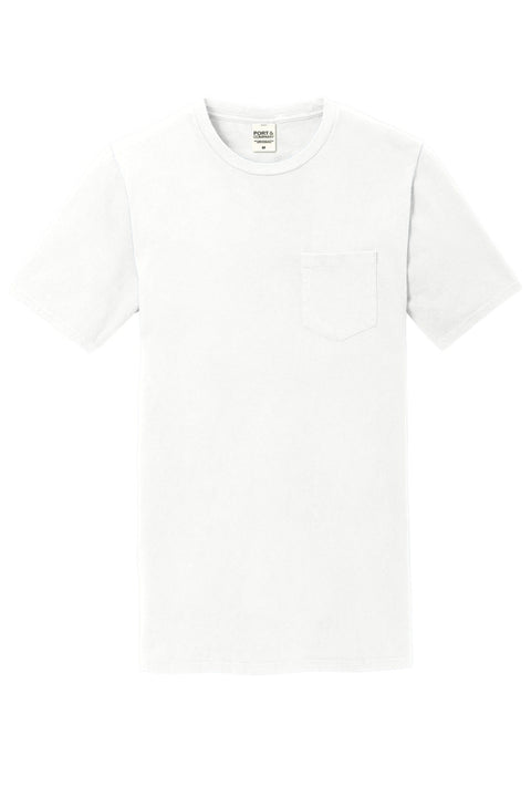 Port & Co PC099P Beach Wash Garment-Dyed Pocket Tee