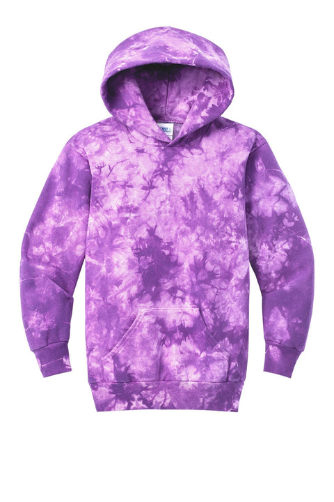 Port & Co PC144Y Youth Crystal Tie-Dye Pullover Hoodie