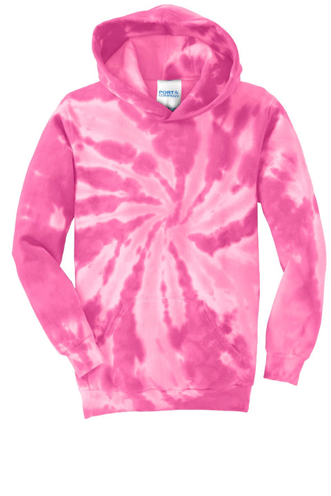 Port & Co PC146Y Youth Tie-Dye Pullover Hooded Sweatshirt