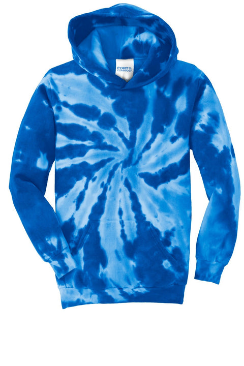 Port & Co PC146Y Youth Tie-Dye Pullover Hooded Sweatshirt