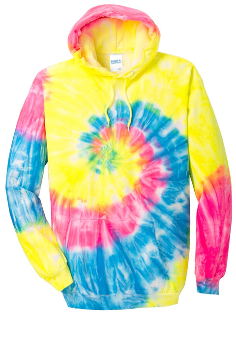 Port & Co PC146 Tie-Dye Pullover Hooded Sweatshirt