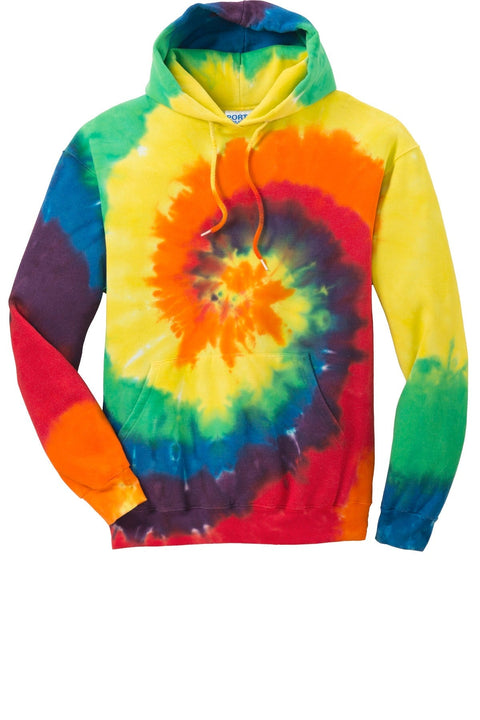 Port & Co PC146 Tie-Dye Pullover Hooded Sweatshirt