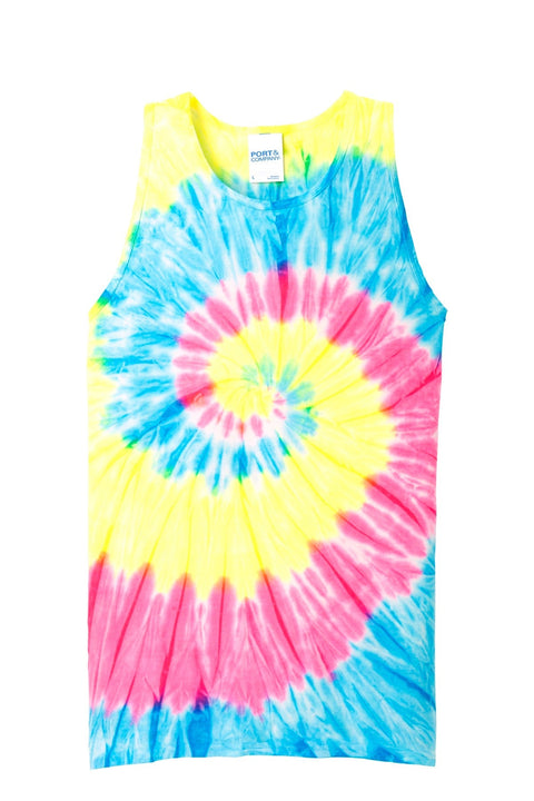 Port & Co PC147TT Tie-Dye Tank Top