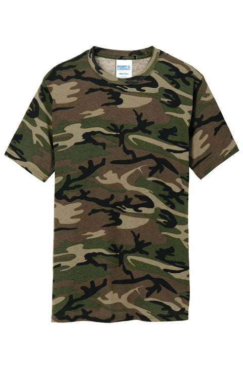 Port & Co PC54C Core Cotton Camo Tee