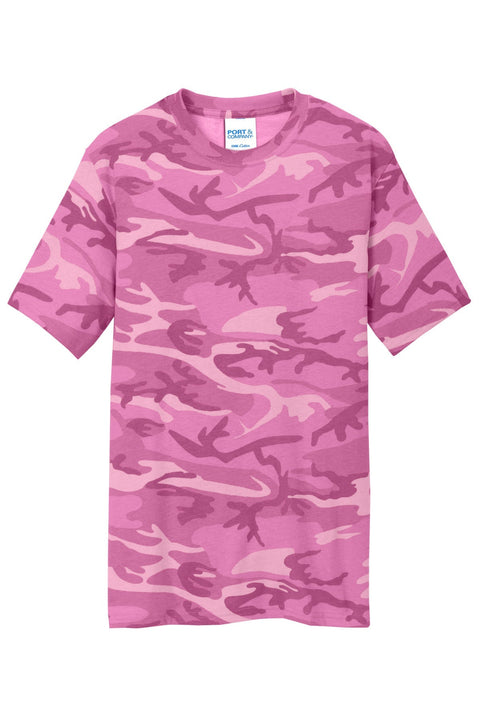 Port & Co PC54C Core Cotton Camo Tee