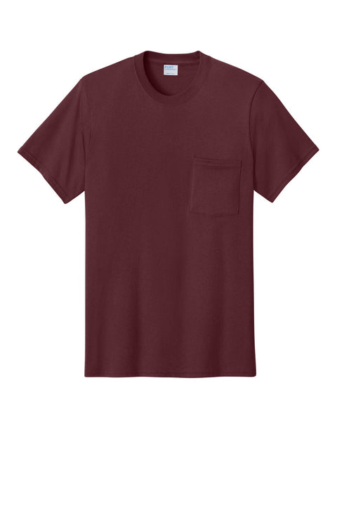 Port & Co PC54P Core Cotton Pocket Tee