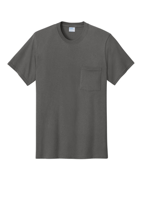Port & Co PC54P Core Cotton Pocket Tee