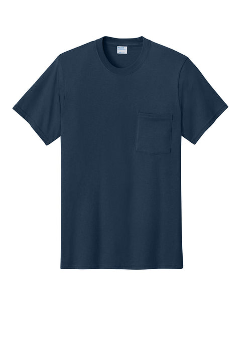 Port & Co PC54P Core Cotton Pocket Tee
