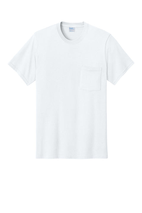 Port & Co PC54P Core Cotton Pocket Tee