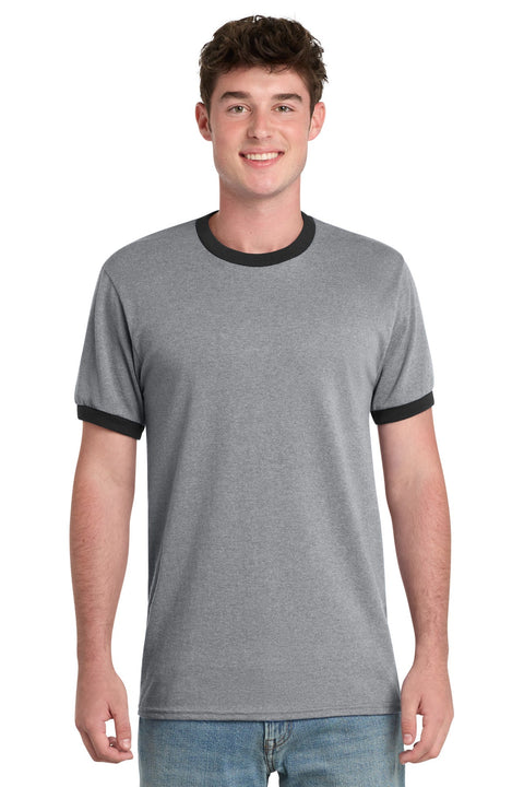 Port & Co PC54R Core Cotton Ringer Tee