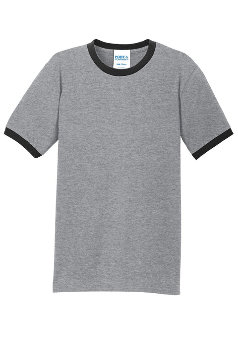 Port & Co PC54R Core Cotton Ringer Tee