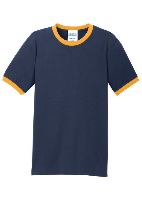 Port & Co PC54R Core Cotton Ringer Tee