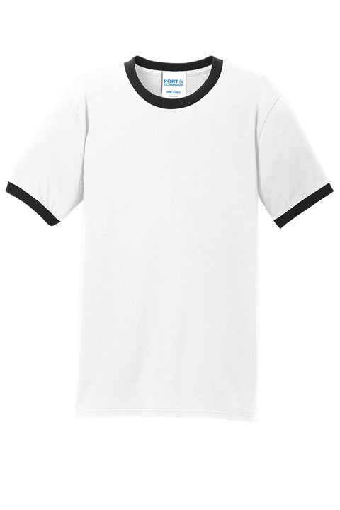 Port & Co PC54R Core Cotton Ringer Tee