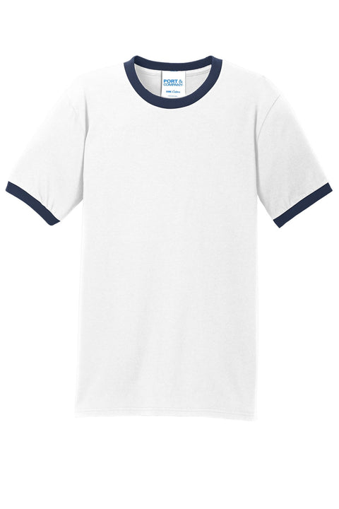 Port & Co PC54R Core Cotton Ringer Tee