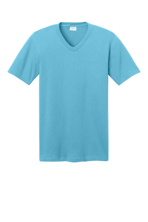 Port & Co PC54V Core Cotton V-Neck Tee