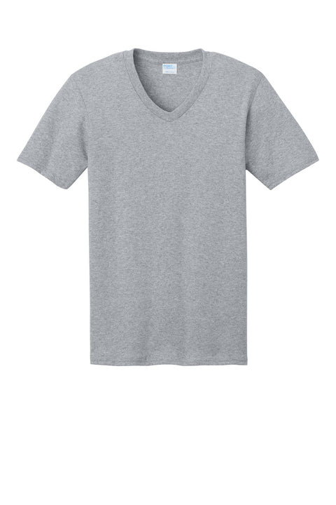 Port & Co PC54V Core Cotton V-Neck Tee