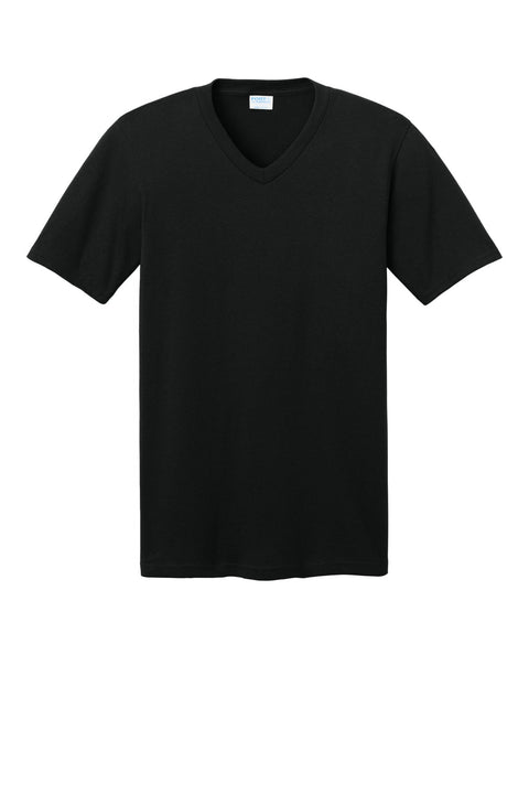 Port & Co PC54V Core Cotton V-Neck Tee