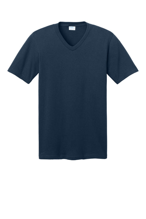 Port & Co PC54V Core Cotton V-Neck Tee
